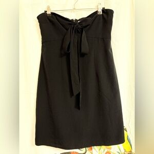 Abercrombie & Fitch Black Strapless Tie-Front Dress